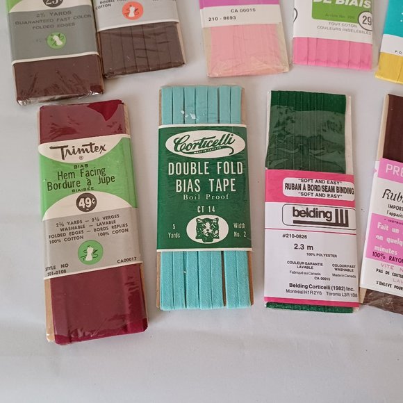 Vintage Seam Binding and Hem Facing Ribbons - Picture 5 of 10